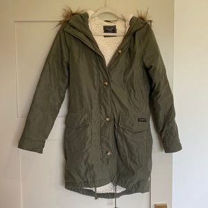 Abercrombie Faux Fur Hooded Jacket